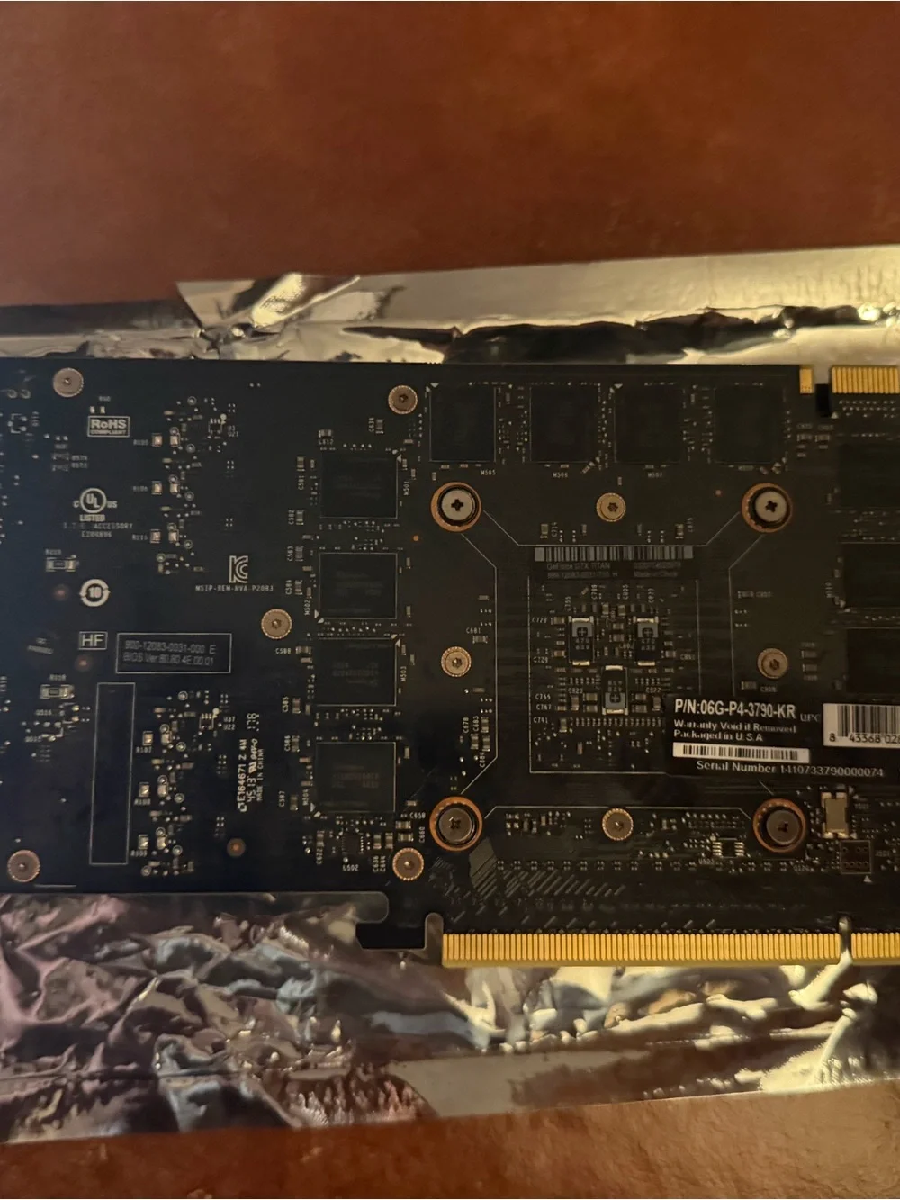 NVIDIA Titan GPU in Silver and Black